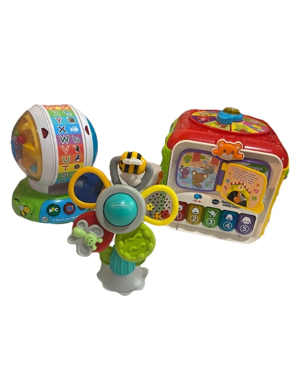 LeapFrog Spin & Sing Alphabet Zoo, Stay & Play Fun Flower, Activity Cube Toys